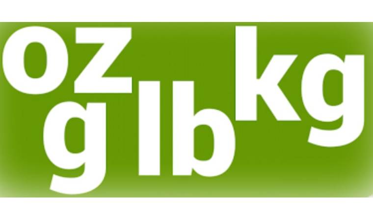 Weight Conversion Oz, Lb, Kg